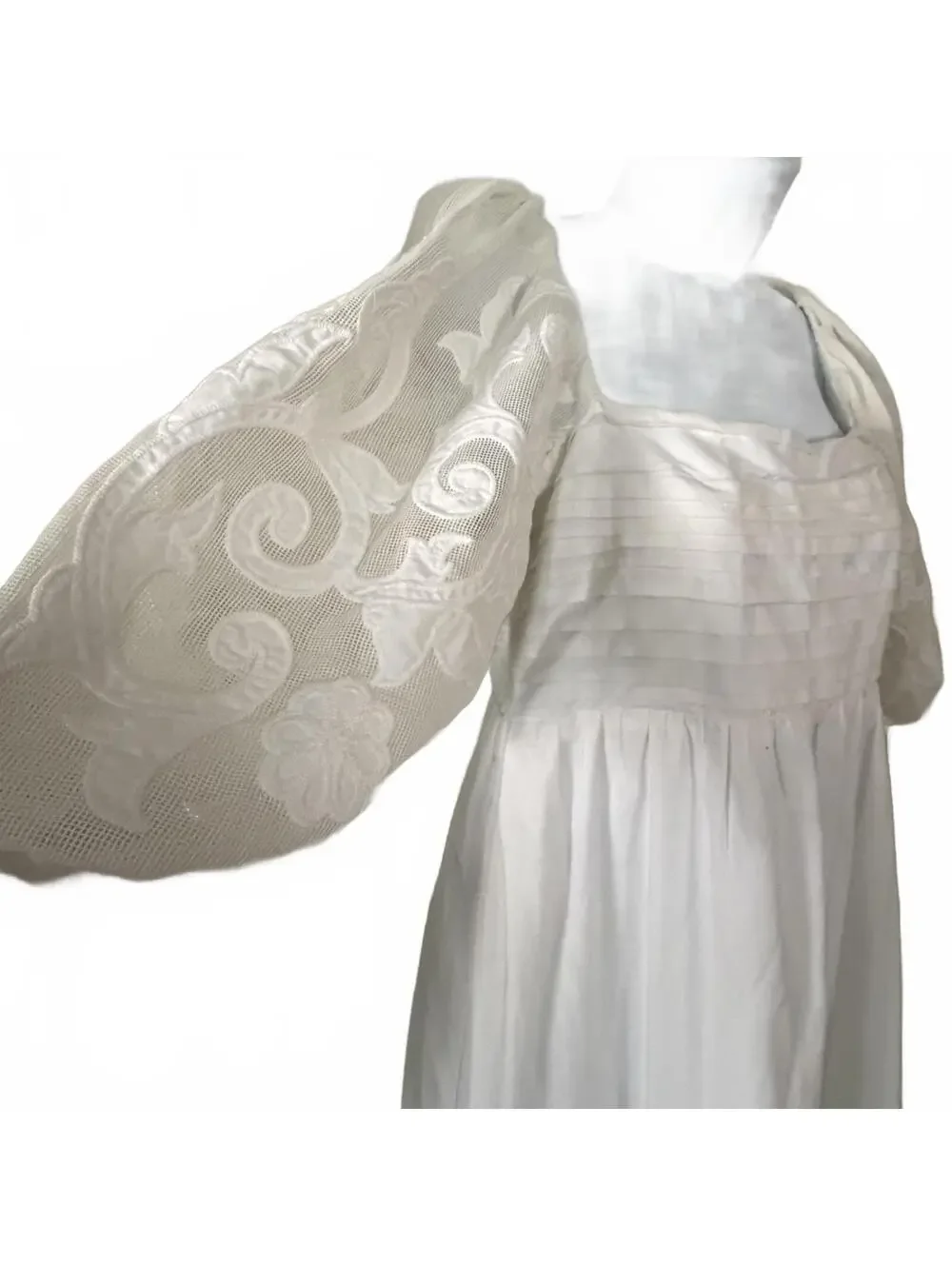 NWT A & F Bohemian White Maxi Dress size M
